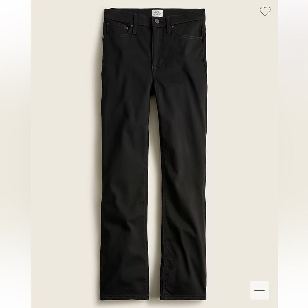 J. Crew mid rise flare crop black Jean